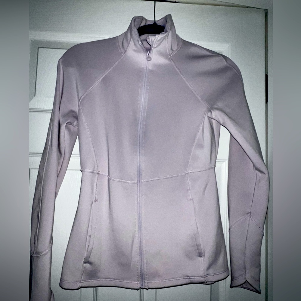 Apana tulip back zip front jacket in lavender - size XS. Excellent condition